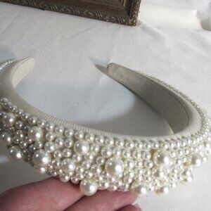 PEARLS AND MORE PEARLS HEAD BAND HAIR BAND NEW